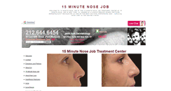 Desktop Screenshot of 15minutenosejob.net
