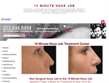 Tablet Screenshot of 15minutenosejob.net